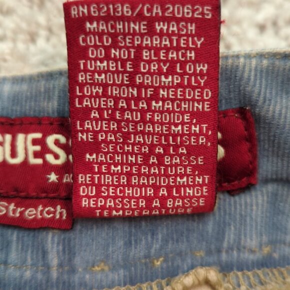 VTG Express Stretch Corduroy Flare Leg Pants Size 32 90’s Y2K Boho Hippie-lp - Picture 11 of 13